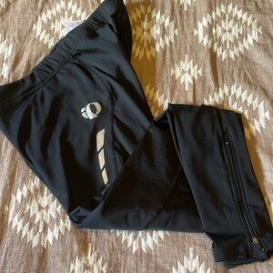 Pearl Izumi Womens Select Skinny Cycling Pants Black Stretch Drawstring Waist L